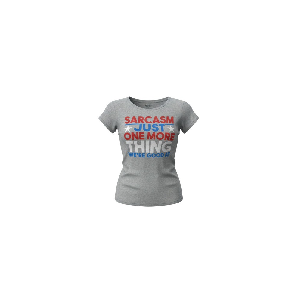 Cold Crush Graphic Tee Womens Medium Gray Sarcasm Just One More Thing Shirt